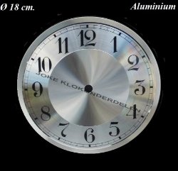 === Wijzerplaat = aluminium = nieuw === 30142