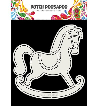 Dutch Doobadoo, Card Art - Schommelpaard - nr. 1