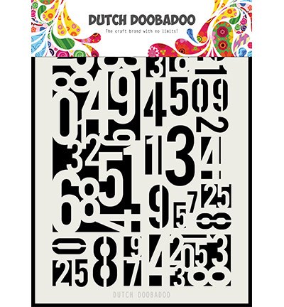 Dutch Doobadoo, Mask Art - Numbers - nr. 1