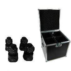 4x FLASH 7x10 MOVING HEAD IN FLIGHTCASE NU VOOR € 225,00