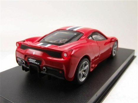 1:43 Bburago Signature Serie 18-36901 Ferrari 458 Speciale rood - 2
