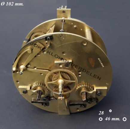 === Frans pendule uurwerk = oud = 41582 - nr. 1