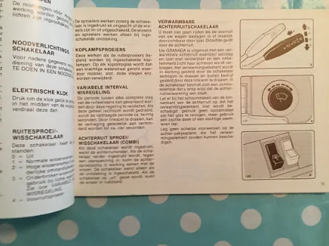 Boek: Ford Granada - Instructie Handboek (D313) - 5