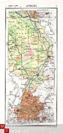 oud landkaartje Limburg