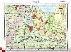 oud landkaartje Utrecht / Noord - Holland