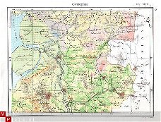 oud landkaartje Gelderland / Overijssel