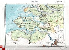 oud landkaartje Zeeland / Zuid-Holland