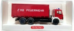 1:87 Wiking 6240134 Mercedes Atego 2528 Feuerwehr Abrollkipper 112 brandweer