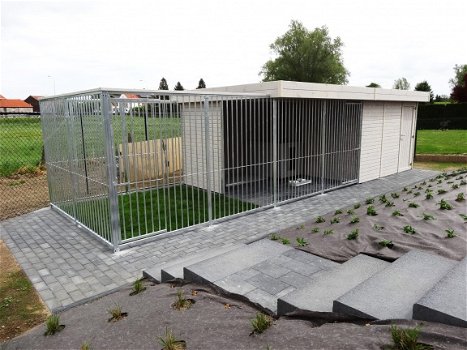 Houten hondenren + tuinhuis - nieuw - maatwerk - Nieuw - 6