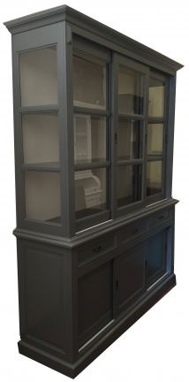 Buffetkast Dronten grijs - wit 180 x 50/45 x 220cm - nr. 1