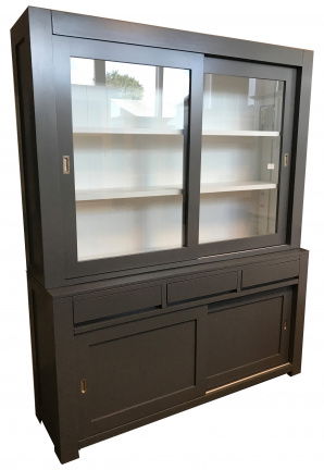 Strakke grijze kast laden greeploos 160cm breed direct uit voorraad - nr. 1