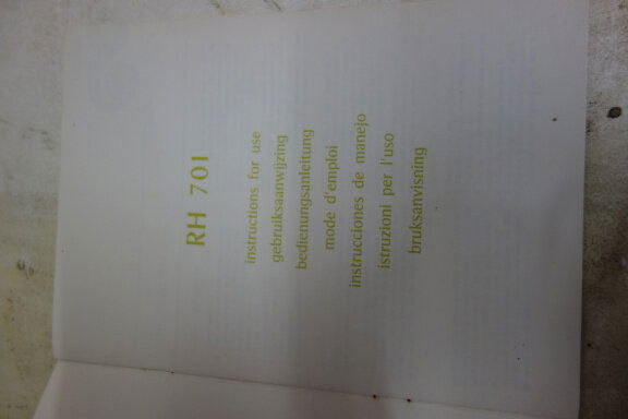 PHILIPS RH701 guide handleiding 1973 - nr.2 (D244) - Afbeelding 2