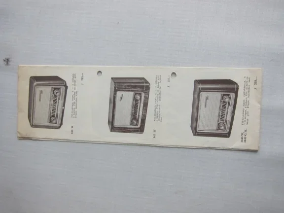 Antieke GRUNDIG 'Gouden Serie' programma brochure 1953 (D149) - Afbeelding 5