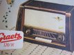 Antieke GRAETZ Top-Super 170 W buizenradio flyer 1953 NL(D165) - 1 - Thumbnail