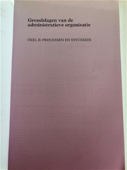 Grondslagen administratieve organisaties / B Processen en systemen - 2