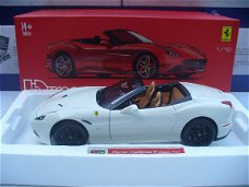 Bburago 1/18 Ferrari California Cabrio Cabriolet Wit