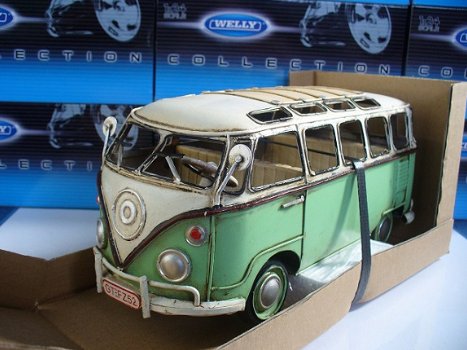 Tinplate Collectables 1/18 VW Volkswagen T1 Microbus Groen - 1
