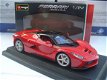 Bburago 1/24 Ferrari LaFerrari Rood - 5 - Thumbnail