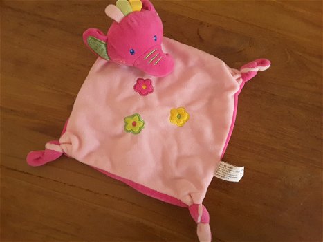 +1409 Olifant Knuffeldoek Tollkühn Action kuscheltuch doudou - 1