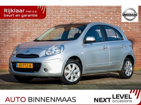 Nissan Micra - 1.2 80pk Tekna Zonnedak | Parkeersensoren | Navi | Smart Key | Rijklaar incl. aflever - 1