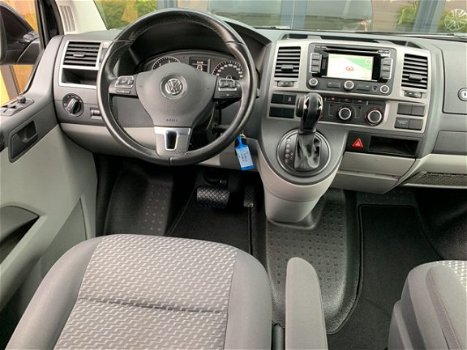 Volkswagen Transporter - 2.0 TDI 140PK DSG-7 LANG DC ZWART 2XSCHUIFDEUR NAVI - 1