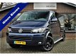 Volkswagen Transporter - 2.0 TDI 180pk | DSG Aut | Lang | Dubb. Cab | 6 zits | Navi | Marge | Blauw - 1 - Thumbnail