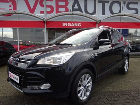 Ford Kuga - 1.5 ECOBOOST 150PK TITANIUM HALF-LEER ECC-AIRCO STOELVERWARMING - 1