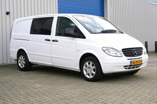 Mercedes-Benz Vito - 109 CDI 320 Lang DC Ambiente luxe *DUBBEL CABINE*INRUIL KOOPJE*AIRCO* APK -11-2 - 1