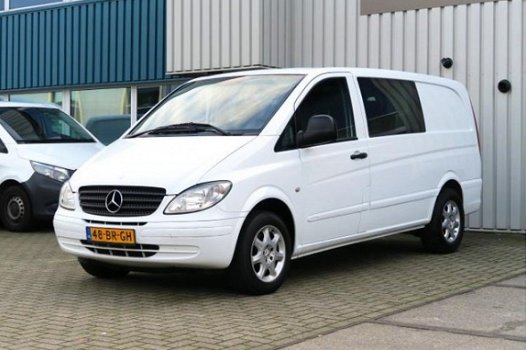 Mercedes-Benz Vito - 109 CDI 320 Lang DC Ambiente luxe *DUBBEL CABINE*INRUIL KOOPJE*AIRCO* APK -11-2 - 1