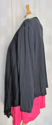 Ulla Popken Pure Grijsblauw vest Maat 46/48 UP151 - Afbeelding 3