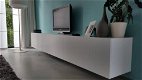 Design zwevend tv meubel /kast/dressoir zijdeglans hoogglans - 6 - Thumbnail