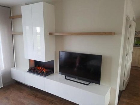 Zwevend tv / haard wand meubel / kast / hoogglans/zijdeglans - 1