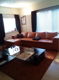 lederen hoekbank cognac + hoogpolig tapijt 300X200cm - 2 - Thumbnail