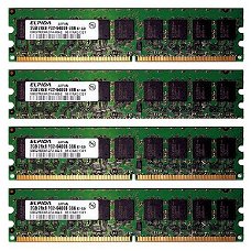 8GB (4x2GB) PC2-6400E Unbuffered ECC DDR2 Geheugen | HP XW