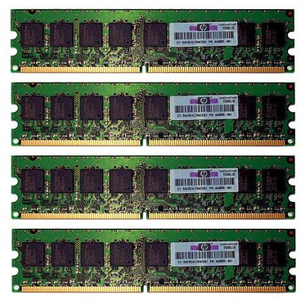 8GB (4x2GB) PC2-6400E Unbuffered ECC DDR2 Geheugen | HP XW - Afbeelding 2