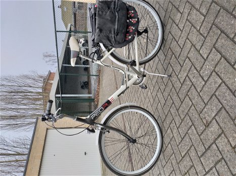 Damesfiets met tassen - 1