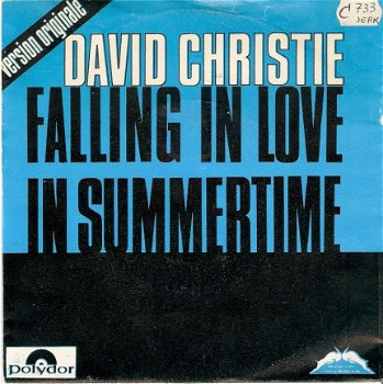 Singel David Christie - Falling in love in summertime (is dynamite) / instrumental - 1