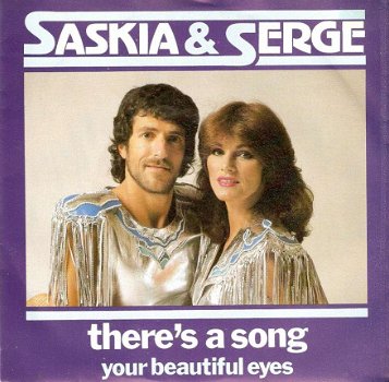singel Saskia en Serge - There’s a song /Your beautiful eyes - 1