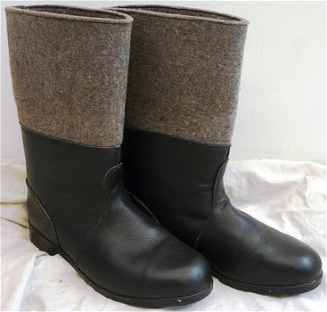 Winter Laarzen / Winterstiefel, NVA, Maat: 46, DDR, jaren'70/'80.(Nr.1) - 1