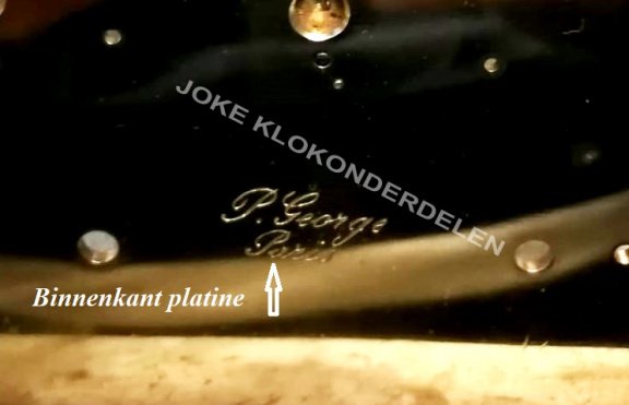 === Frans pendule uurwerk = AD. Mougin = oud === 41590 - Afbeelding 8