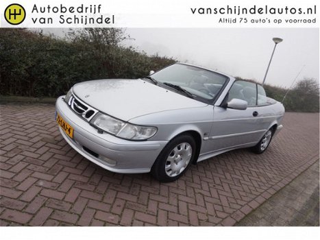 Saab 9-3 Cabrio - 2.0 TURBO SE ECC AIRCO CRUISECONTROL LEDER TREKHAAK ELECTR.CABRIOKAP 4X ELECTR.RAM - 1