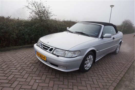 Saab 9-3 Cabrio - 2.0 TURBO SE ECC AIRCO CRUISECONTROL LEDER TREKHAAK ELECTR.CABRIOKAP 4X ELECTR.RAM - 1