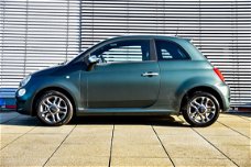 Fiat 500 - TWIN AIR TURBO 85 PK ROCKSTAR SPORT MATGROEN CLIMA - CRUISE - NAVI - LMVELGEN - BLUETOOTH