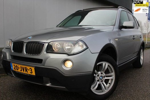 BMW X3 - 2.0d High Executive Panoramadak Airco Navigatie Automaat Leder Dvd Speler - 1