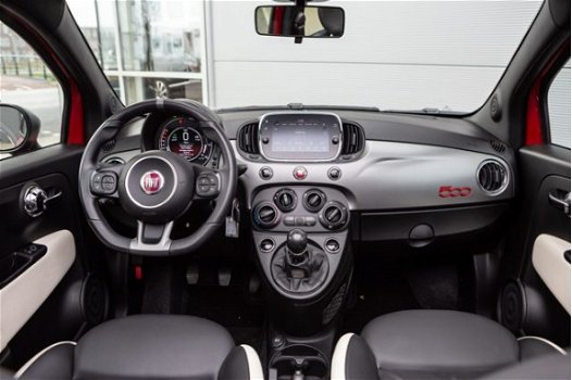 Fiat 500 C - 1.2 Sport Cabrio | Sport | GR scherm | lederen bekleding met sportstoelen | - 1