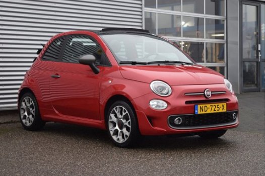 Fiat 500 C - 0.9 TWINAIR TURBO CABRIO SPORT ORIG.NL LEDER 80PK 48DKM - 1