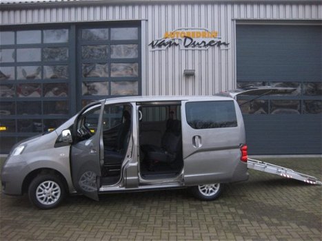 Nissan NV200 - 1.6-16v met Navi, Airco Dubb.Cabine en Rolstoelrijplaat - 1