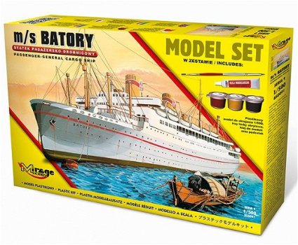 Bouwpakket Hobby Mirage schaal 1:500 MS Batory 850091 incl verf - 1