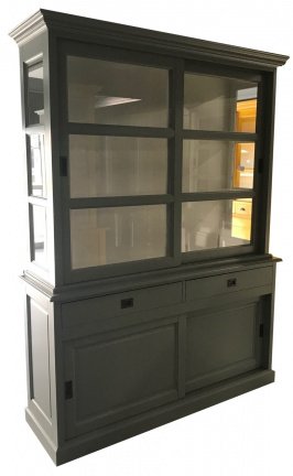 Buffetkast Putten Engels groen- wit 160 x 50/40 x 220cm - nr. 1