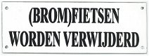 Emaille waarschuwingsborden, verbodsborden, pictogrammen, verbodsbordjes, gebodsborden. - 6 - Thumbnail